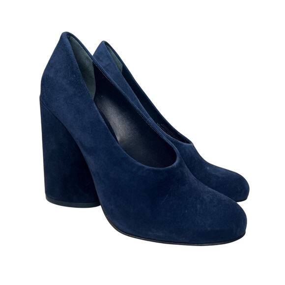 Tory Burch Lucia Navy Suede Pumps Size 5.5